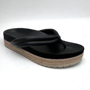VINCE Forest Espadrille Platform Flip Flop sz  7.5